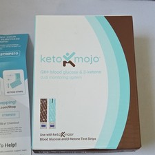 Keto-Mojo GK Dual Blood Glucose  Ketone Digital Monitoring Kit w/ Case