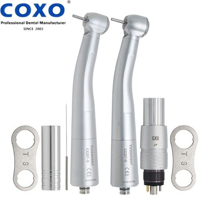 NEW COXO Dental High Speed Handpiece Fiber Optic For NSK Phatelus 6Pin Coupling