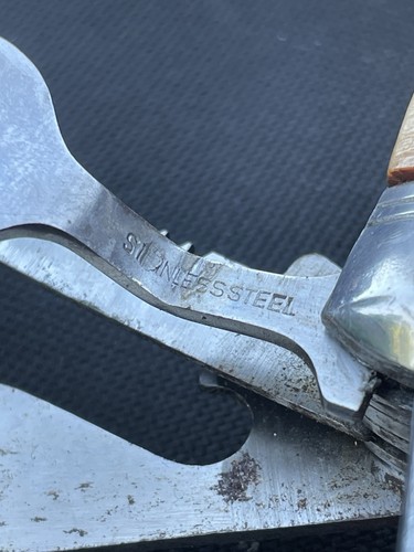 Vintage Boy Scout Camping Knife 1960'S with 11 Multi Tools & Leather Sheath - Picture 11 of 15