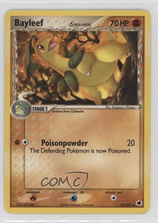 Bayleef Pokémon EX Dragon Frontiers #26 2006