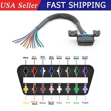 Obd2 Obd-ii Opening Cable 16 Pin Female Extension Connector Diagnostic Cable Us Obd2 Obd-ii Opening Cable 16 Pin Female Extension Connector Diagnostic Cable Us