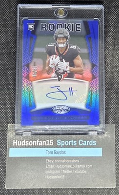 Jayden Higgins 2025 Panini Certified Rookie Signatures Auto Mirror Blue 45/50