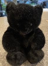 Vtg Eden Black Teddy Bear Stuffed Plush 16  