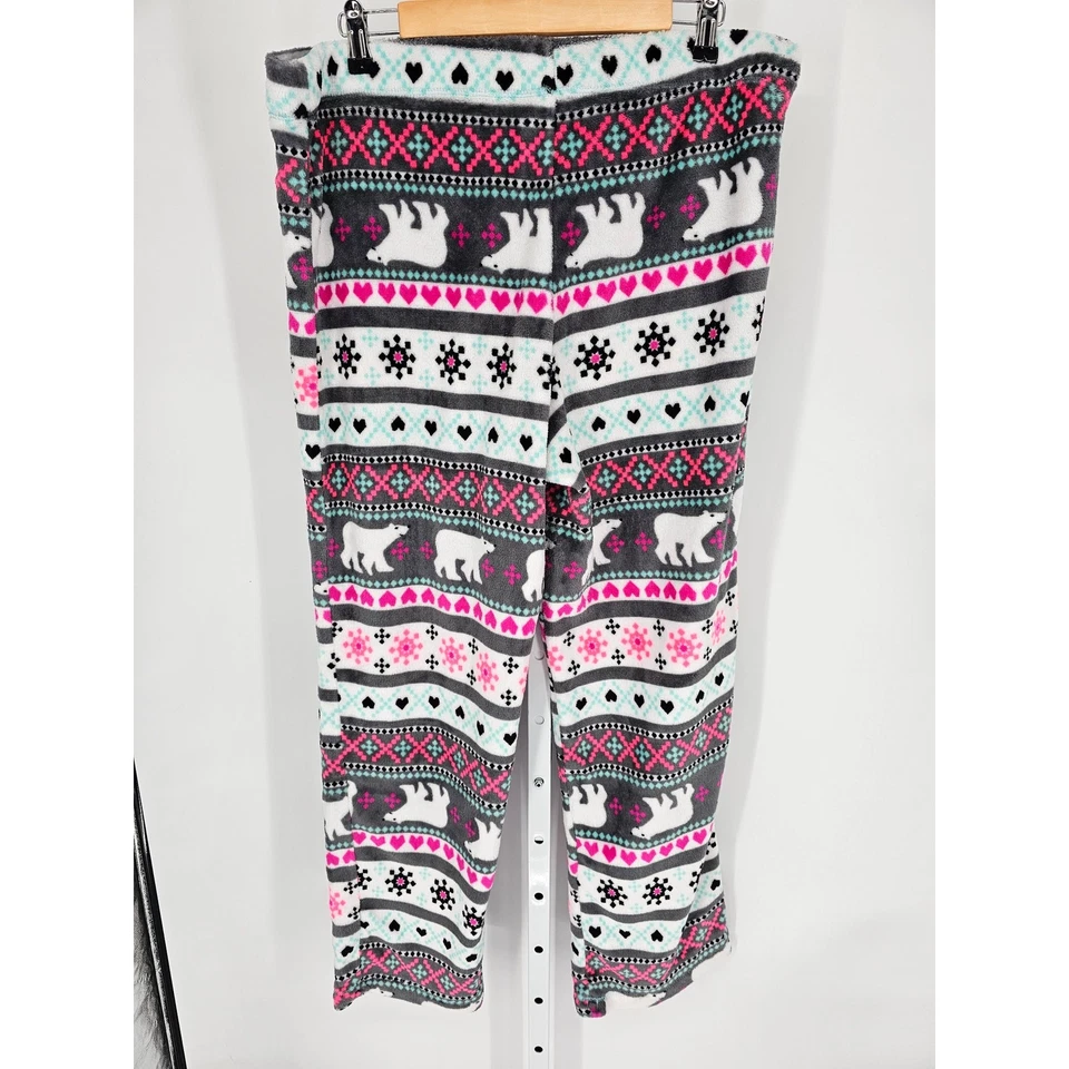 Pantalones de pijama de Navidad difusos multicolores para mujer Secret Treasures talla XL Foto 2 de 4
