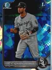 2022 Bowman Draft Sapphire Edition #BDC-183 Jordan Sprinkle