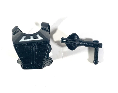 Vintage Zodac Black Armor Gun He-man Masters of the Universe Harness Gun MOTU