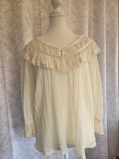 Gunne Sax Vintage 1970s Cottagecore Prairie Lace Blouse