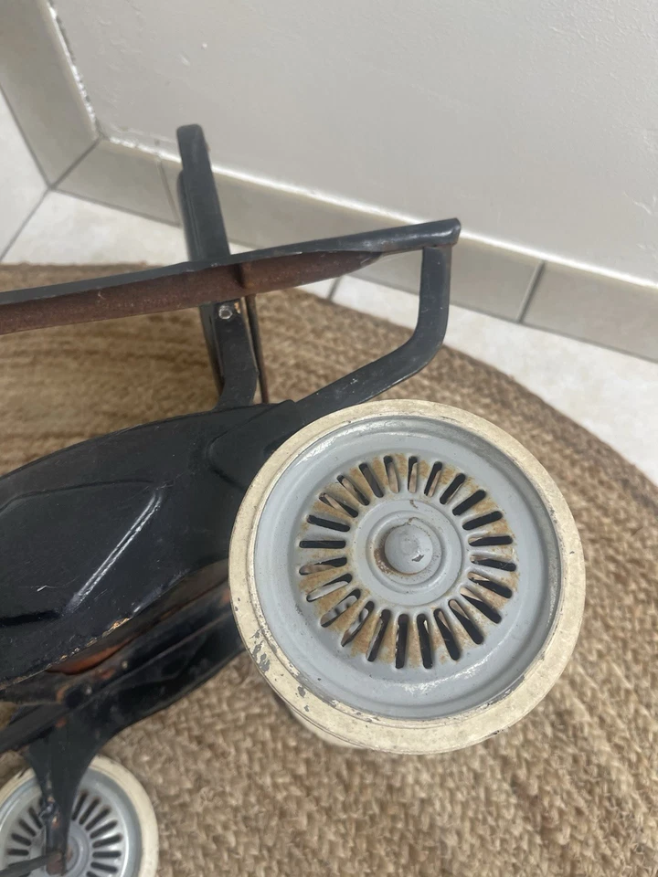 Ancienne Poussette Pour Poupée Vintage en Métal - Collection / Déco - Photo 4/4