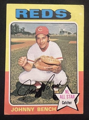 1975 Topps Johnny Bench #260 - Faded - HOF Cincinnati Teds ~ Vintage
