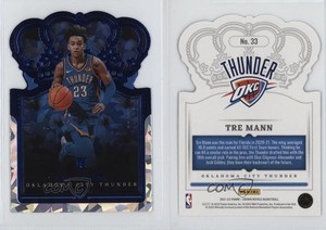 2021-22 Panini Crown Royale Blue Crystal /99 Tre Mann #33 Rookie RC