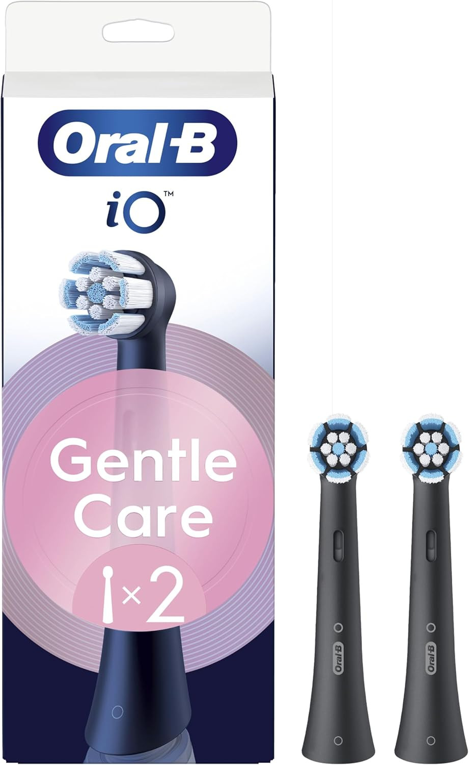 Set 3 Testine Originali Oral-B iO Gentle Care Black | Massima Igiene