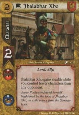 Jalabhar Xho - A Flight of Dragon - A Game of Thrones CCG