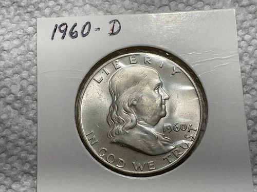 1960 D Franklin Half Dollar UNC.