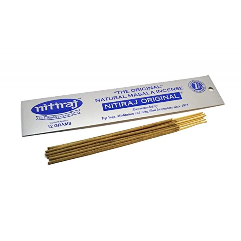 Nitiraj Incense Sticks 12g - Premium Yoga & Meditation Incense