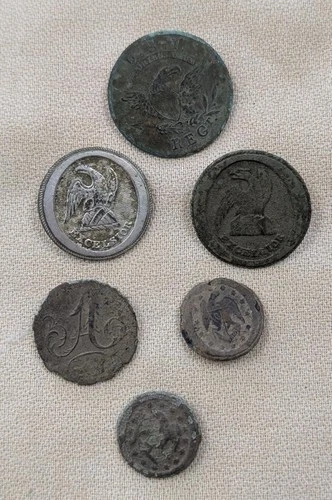 Dug  Lot Of Civil War & Earlier Buttons From Long Island New York
