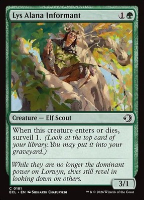 [MTG] Lys Alana Informant (Foil) (0181) (ECL) NM