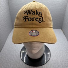 Wake Forest Hat Champion Adjustable Strapback Cap NCAA College Gold Dad Hat