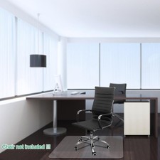 Protable Transparent PVC Chair Mat Rectangular Desk Chairs Mat 36" x 48" x 0.08"
