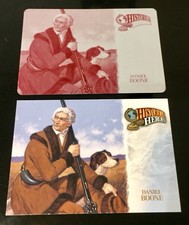 2009 UD Football Heroes #469 Daniel Boone + His Dog Printing Plate RC 1/1 HOF