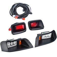 LED Headlight Tail Light Kit Compatible with EZGO TXT Golf Carts 1996-2013 St...