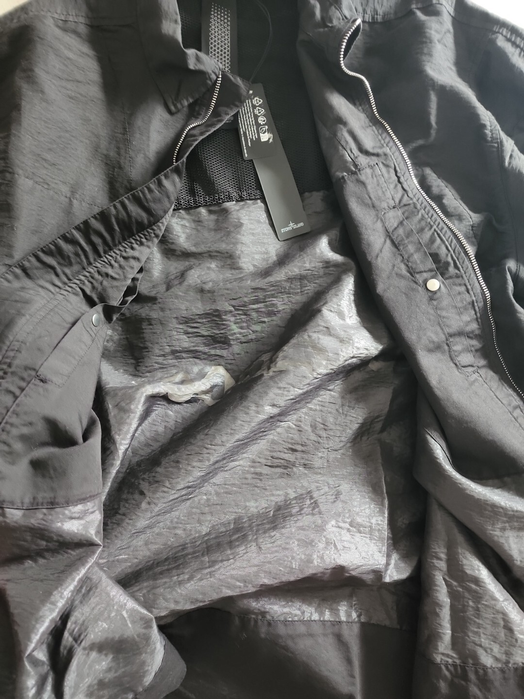 Made In Italy Stone Island Shadow Project Nyco Overshirt Jacket Black L image 10