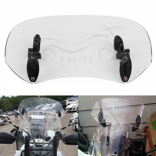 Clear Universal Adjustable Windscreen Windshield Extension For Harley