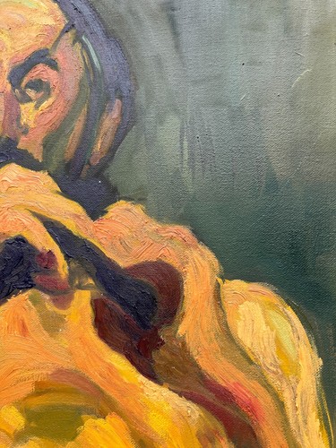 HENRI DE TOULOUSE LAUTREC - FRENCH IMPRESSIONIST OIL CANVAS - 20 X 28 INCH - Picture 8 of 9