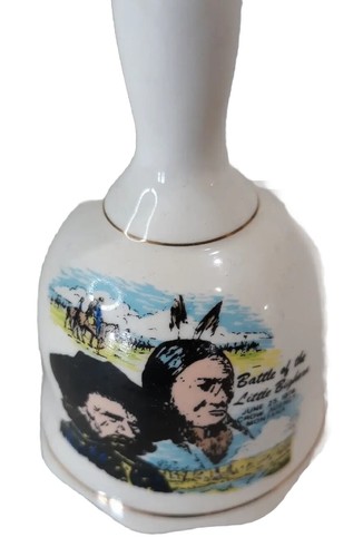 Battle of the Little Bighorn Dinner Bell By Lipco China Souvenir Collectable - Picture 2 of 8