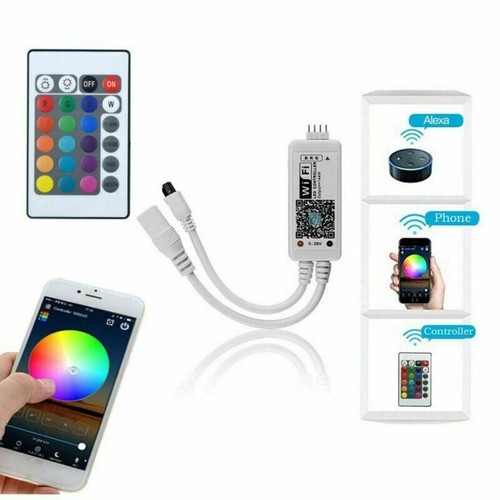 5/10/15/20M RGB LED Strip Lights Kit Smart WiFi Phone Control Alexa Google Home - Picture 13 of 18
