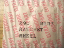 Elgin M123 - Part #290 – Ratchet Wheel - Genuine Factory Replacement / Repair