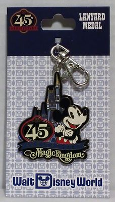 Disney 45th Anniversary The Magic Kingdom Mickey Mouse Lanyard