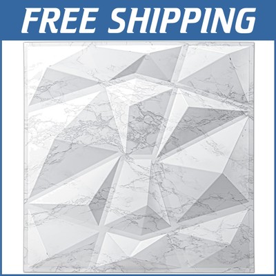 Lightweight 3D Glossy White Marble Wall Panels for Elegant Interior Redecorating