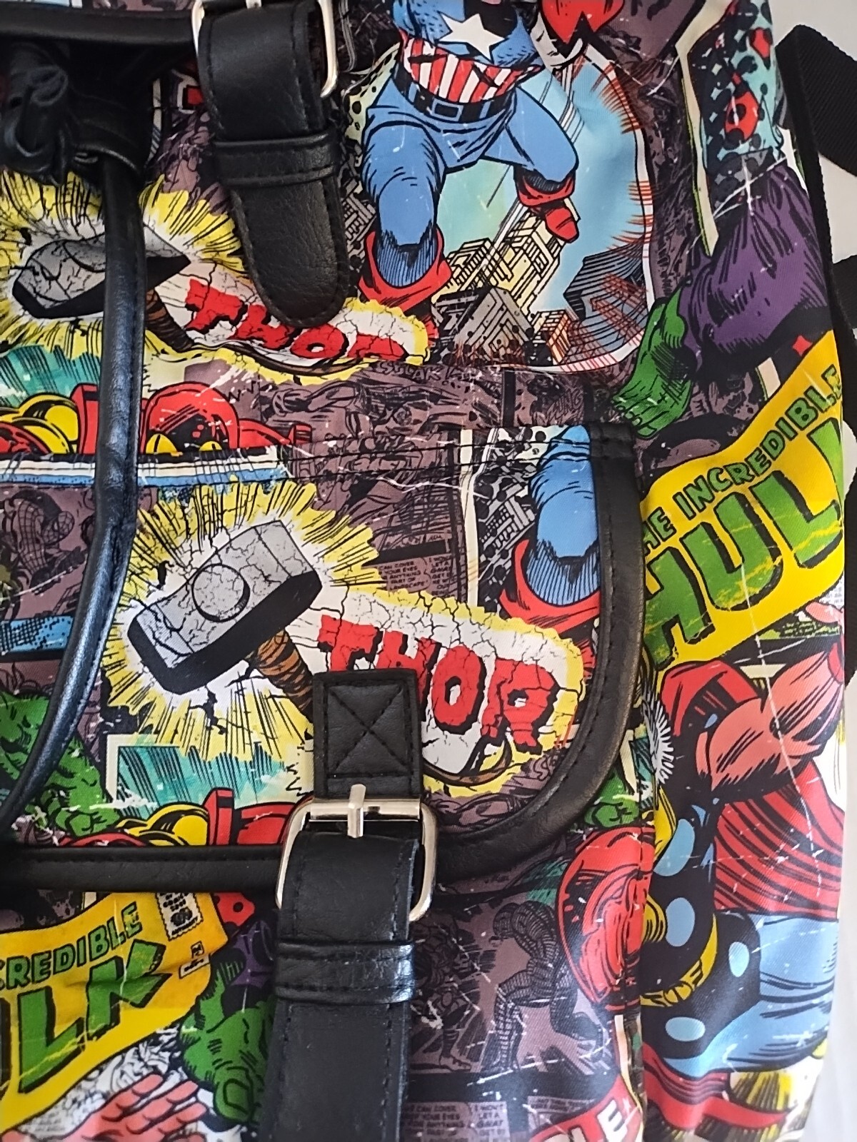 Marvel Comic Book Backpack Drawstring Rucksack Av… - image 2