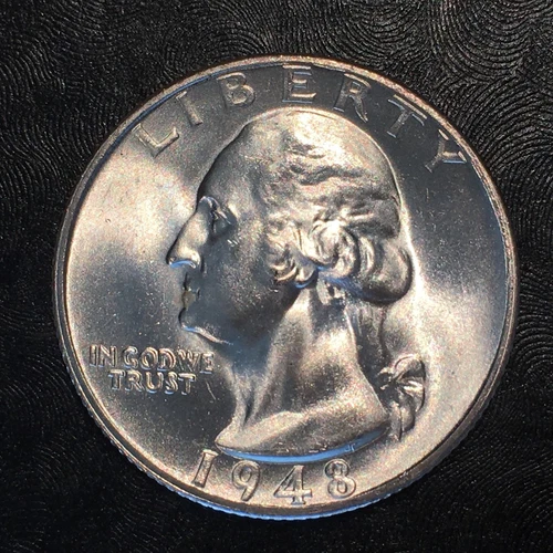 1948-S Silver Washington Quarter Superb Uncirculated - High Quality Scans #G122