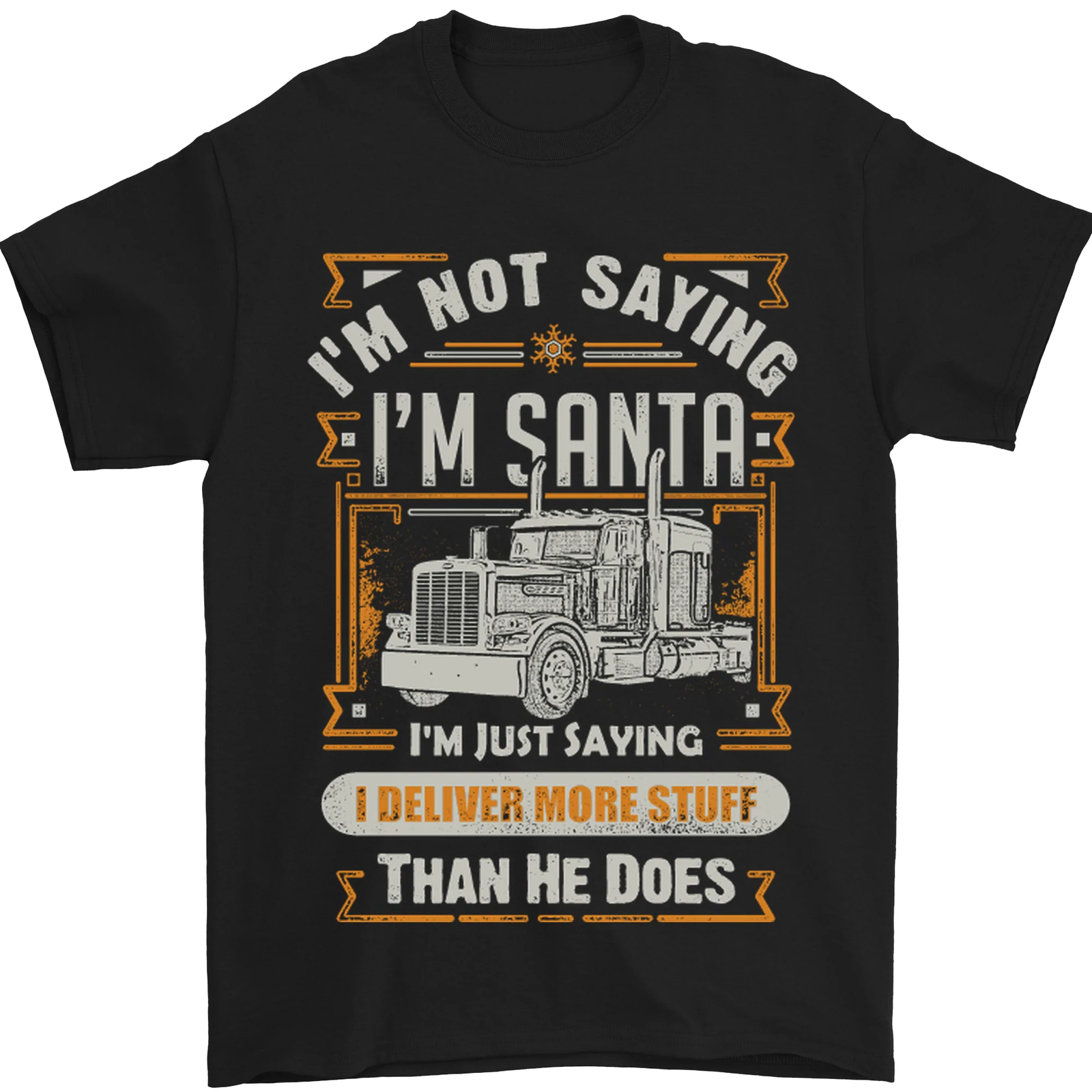 Im Not Santa Delivery Driver Christmas Mens T-Shirt 100% Cotton
