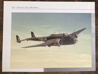 Book Clipping Photo Handley Page Hampden Bomber