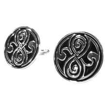 Dr. Who Seal Fashion Novelty Cuff Links TV Streaming Series with Gift Box