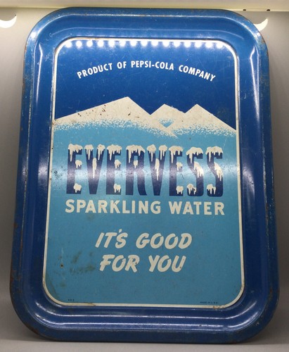 Vintage Evervess Sparkling Water Tip Tray Pepsi Soda Diner Advertising