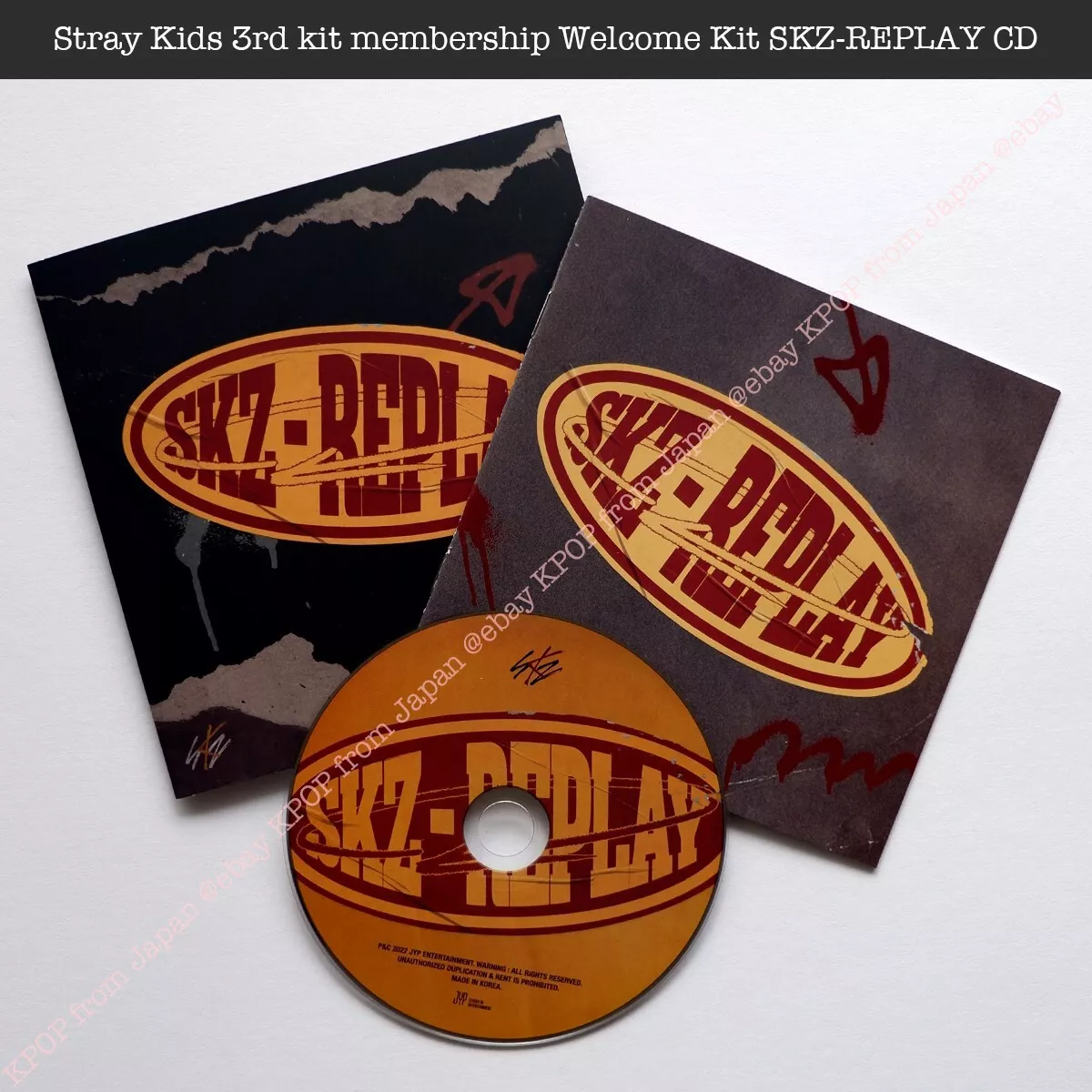 Stray Kids 3rd kit membership Welcome Kit SKZ-REPLAY CD A-SIDE