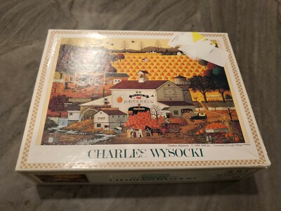 Charles Wysocki Pumpkin Hollow 300 PC Puzzle Used Complete Yanoman Amcal