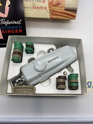 Automatic Buttonholer On Touch Sew Zig Zag Seeing Machines 161829 Never Used