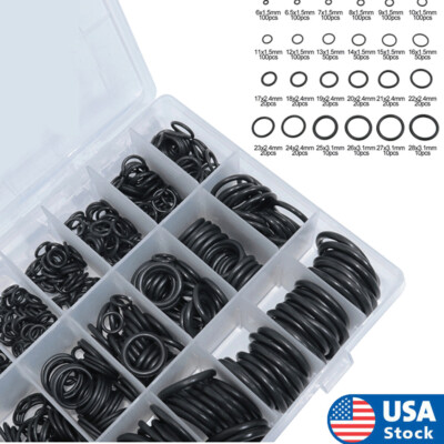 #ad #ad 1200pcs 24 Size Rubber O Rings Washer Gaskets Assortment Set Automotive Seal Kit $20.39