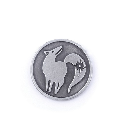 Monedas de metal de los siete pecados capitales dragón halcón serpiente zorro grizzly cabra jabalí - Imagen 15 de 20