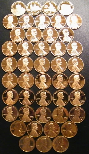 1968~2009 S Lincoln Penny Choice ~ Gem Proof Run 45 Coin Multi Year Set US Mint