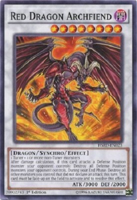 yugioh card red dragon archfiend Yugioh - Red Dragon Archfiend - 1st Edition NM - Plus Free Holographic Card