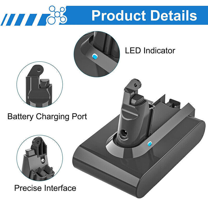 21.6V Replacement Battery For Dyson V6 Animal Extra SV04 SV09 SV06 SV03 SV05 Vac eBay