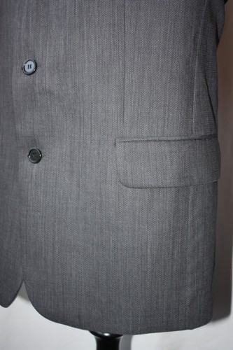 Vtg Jaeger grey 3 button 2 piece suit large 38R W 30 L 28 Gt Britain mod revival - Picture 12 of 18