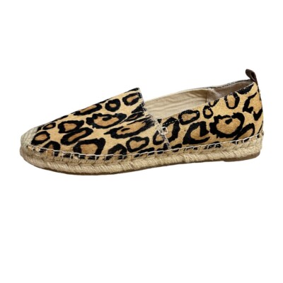 Sam Edelman Flats Size 9M Khloe Leopard Print Calf Hair Slip  Sam Edelman Leopard Print Espadrilles Size 9M main image 0