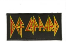 NEW 2 X 4 INCH DEF LEPPARD IRON ON PATCH FREE SHIP
