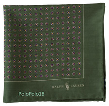 New Polo Ralph Lauren Wool Pocket Square Handkerchief Italy Made